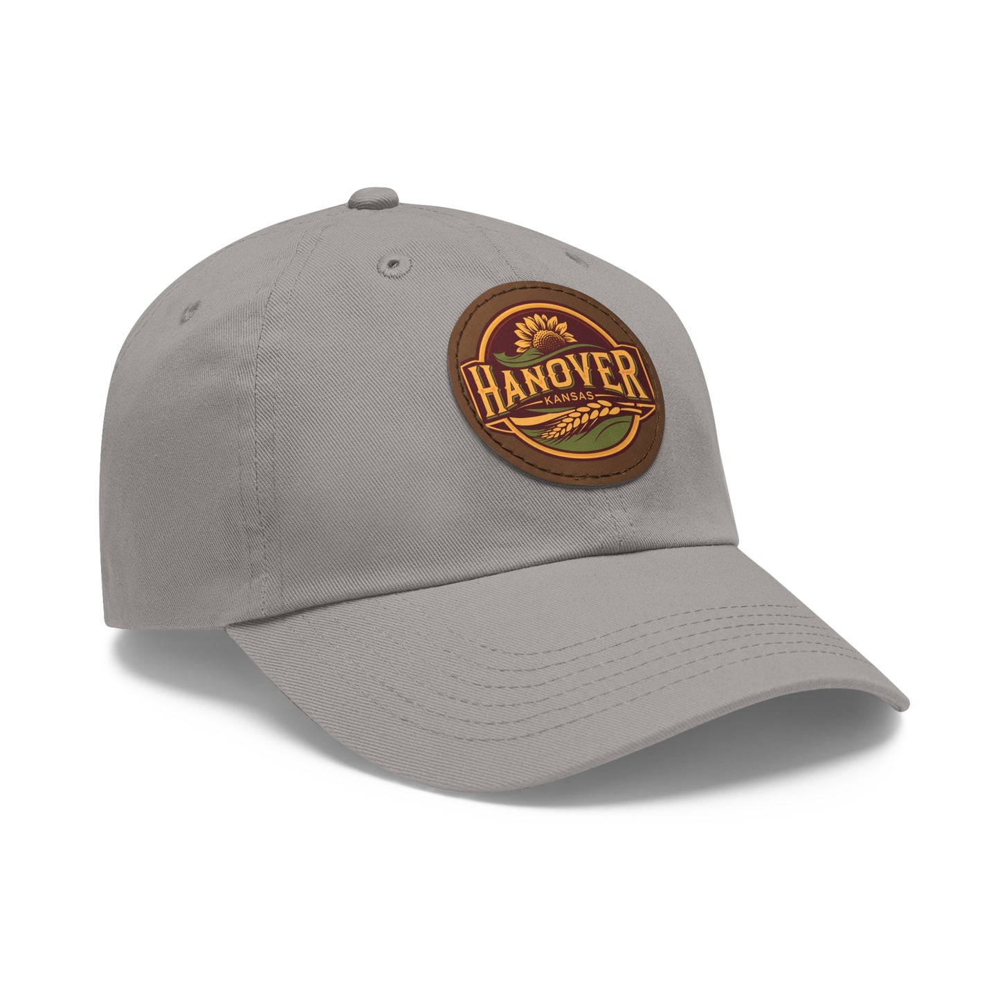 Classic Dad Hat with Hanover Kansas Leather Patch