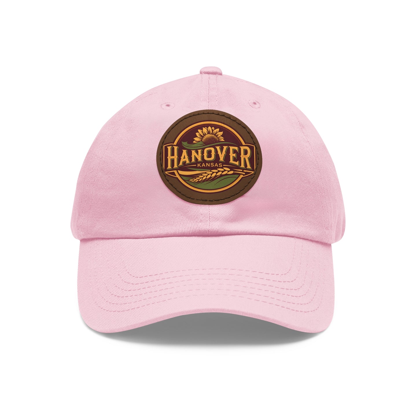 Classic Dad Hat with Hanover Kansas Leather Patch