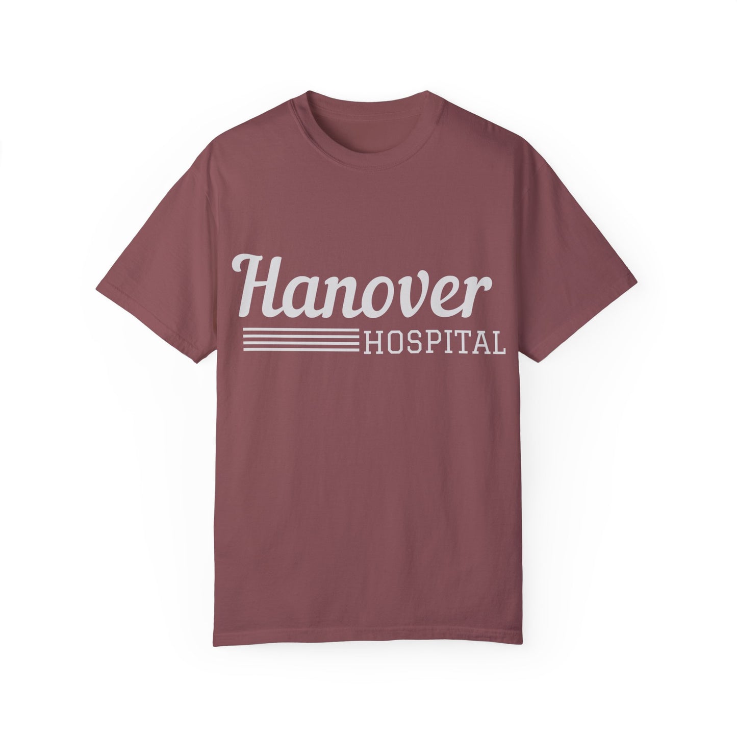 Hanover Hospital Unisex Garment-Dyed T-shirt - Comfortable & Stylish Healthcare Apparel
