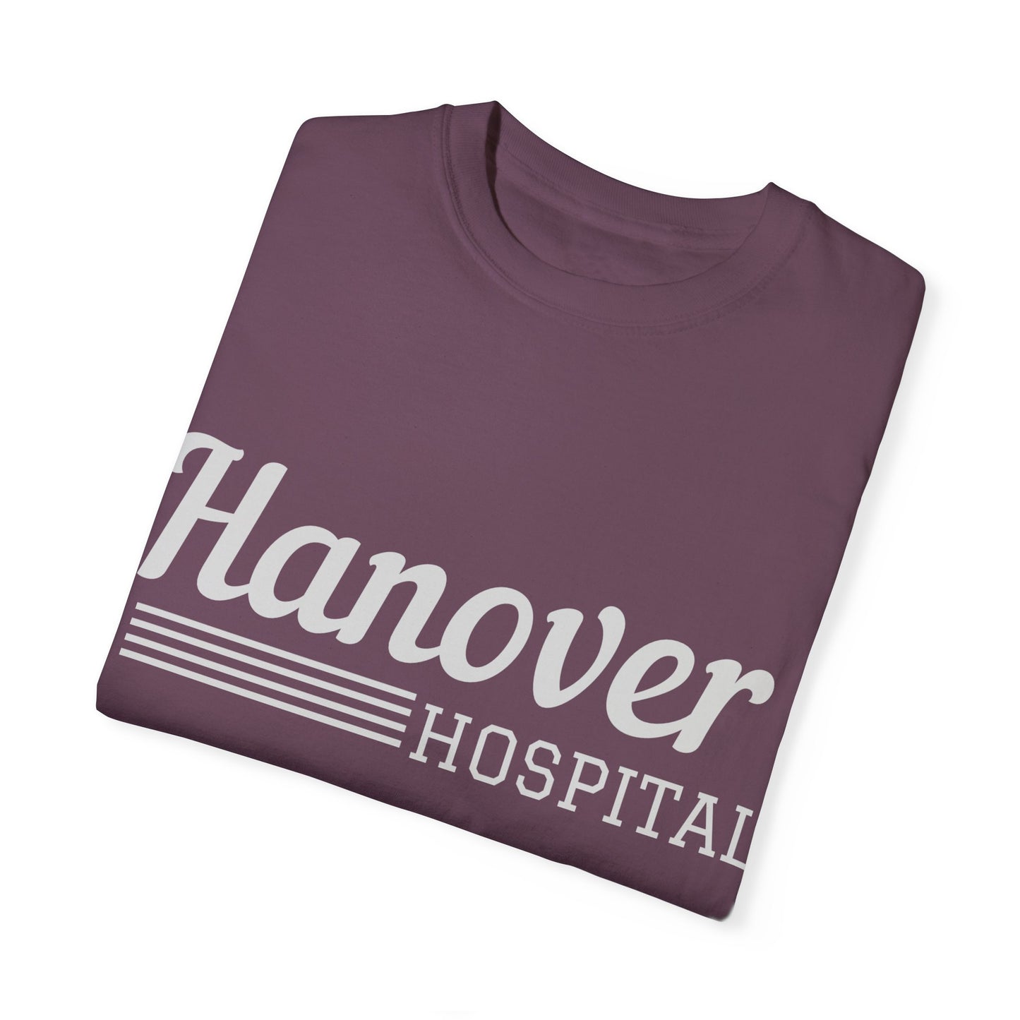 Hanover Hospital Unisex Garment-Dyed T-shirt - Comfortable & Stylish Healthcare Apparel