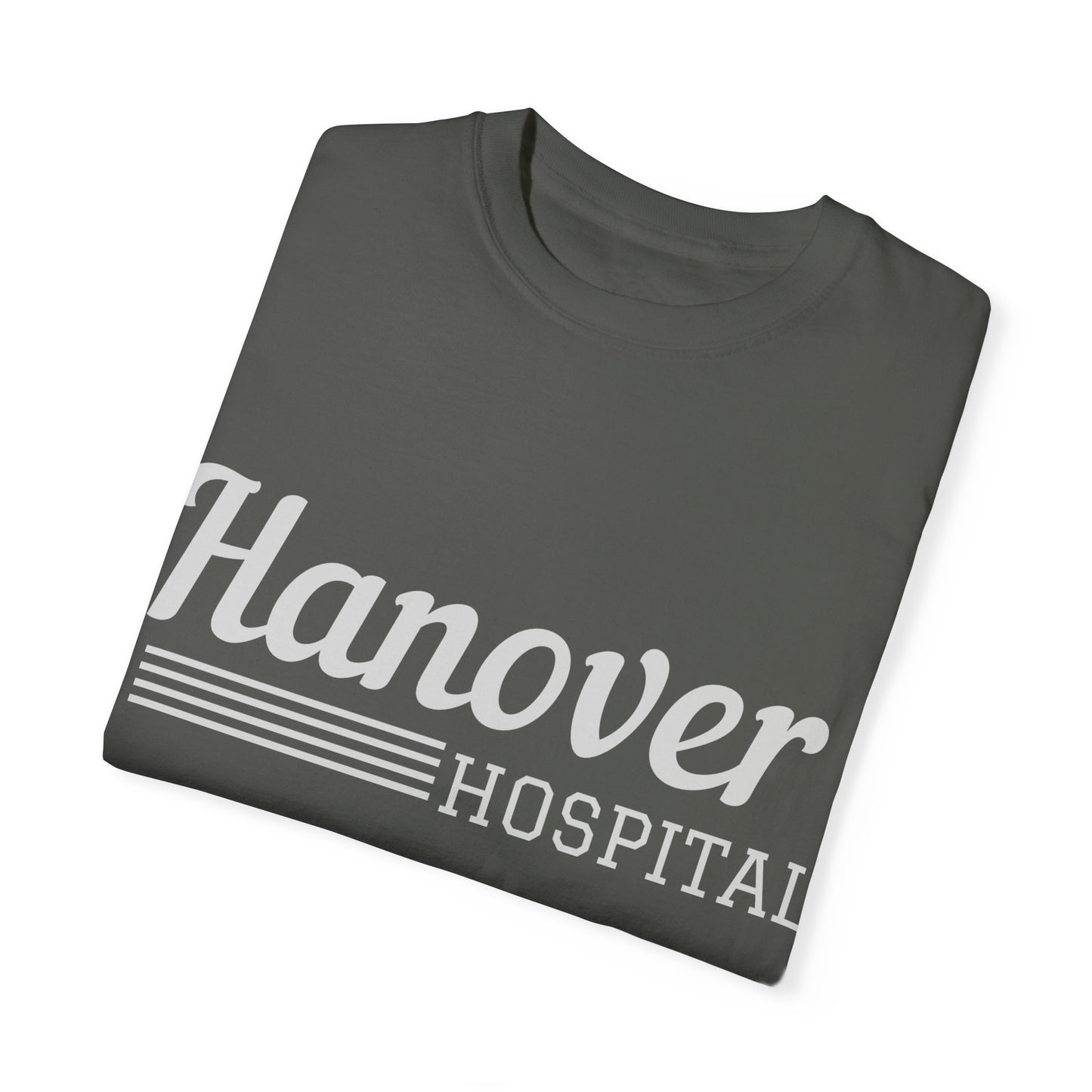 Hanover Hospital Unisex Garment-Dyed T-shirt - Comfortable & Stylish Healthcare Apparel