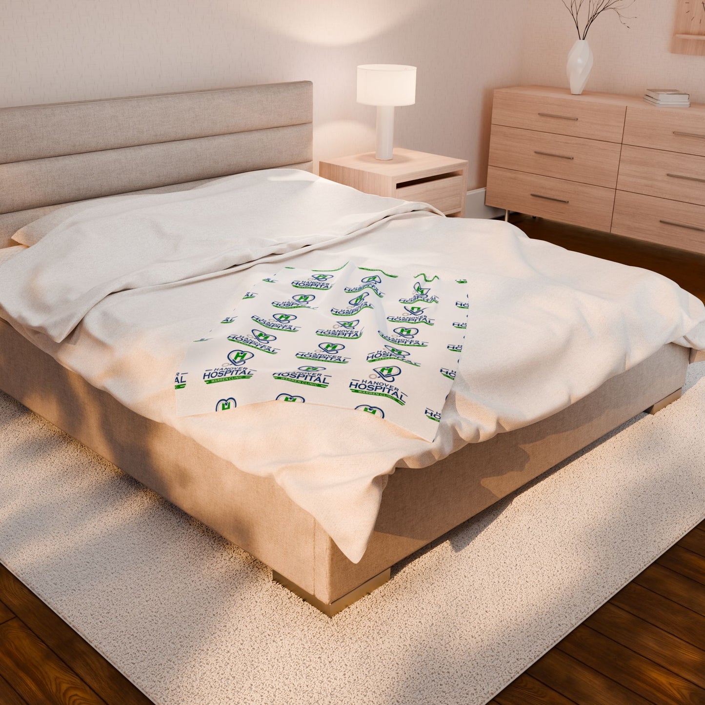 Hanover Hospital Velveteen Plush Blanket – Cozy Care Gift for Healthcare Workers