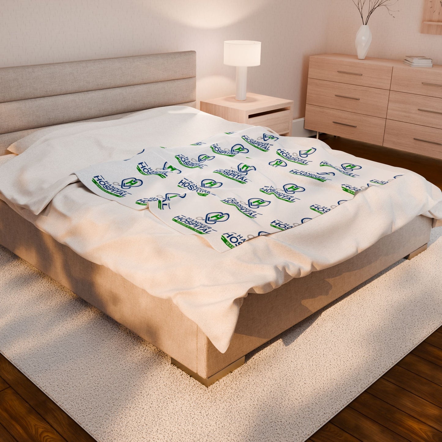 Hanover Hospital Velveteen Plush Blanket – Cozy Care Gift for Healthcare Workers