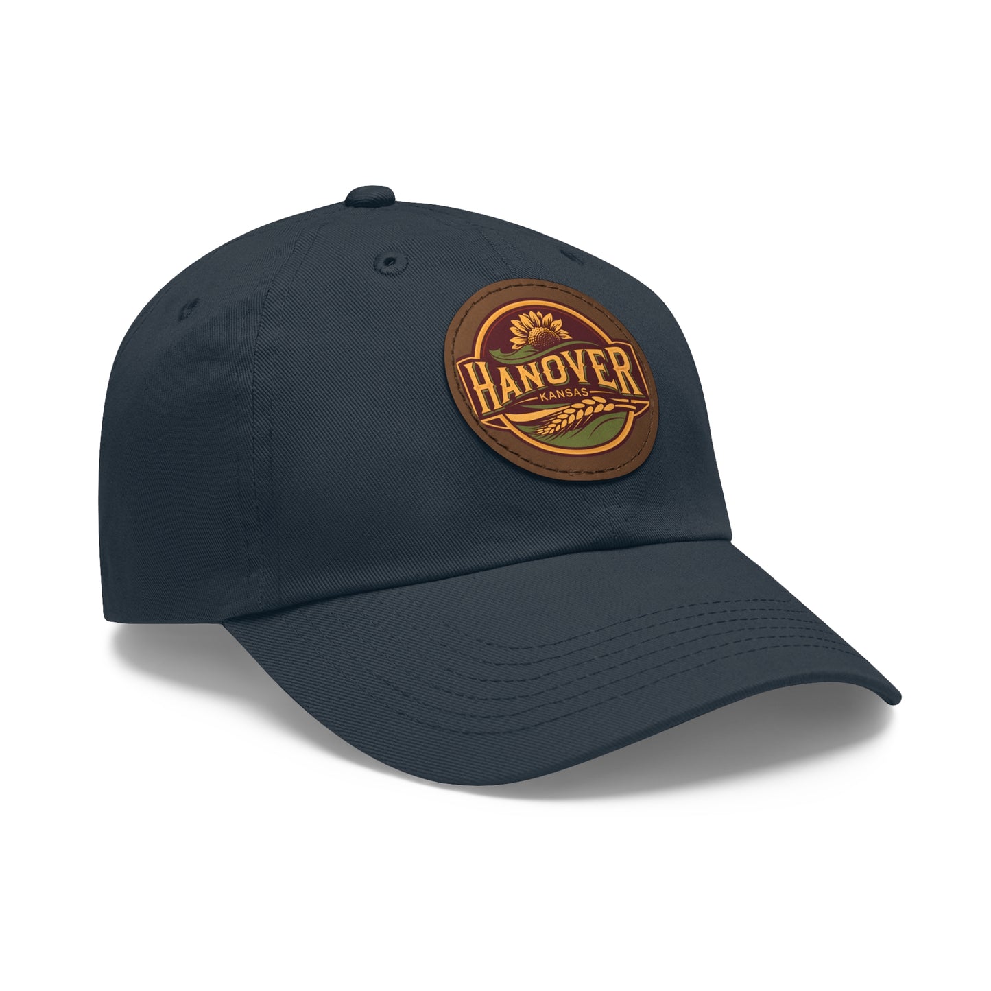 Classic Dad Hat with Hanover Kansas Leather Patch