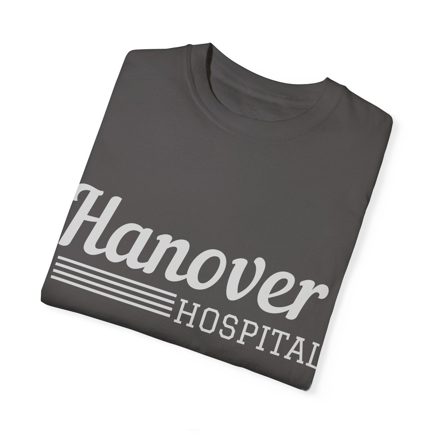 Hanover Hospital Unisex Garment-Dyed T-shirt - Comfortable & Stylish Healthcare Apparel