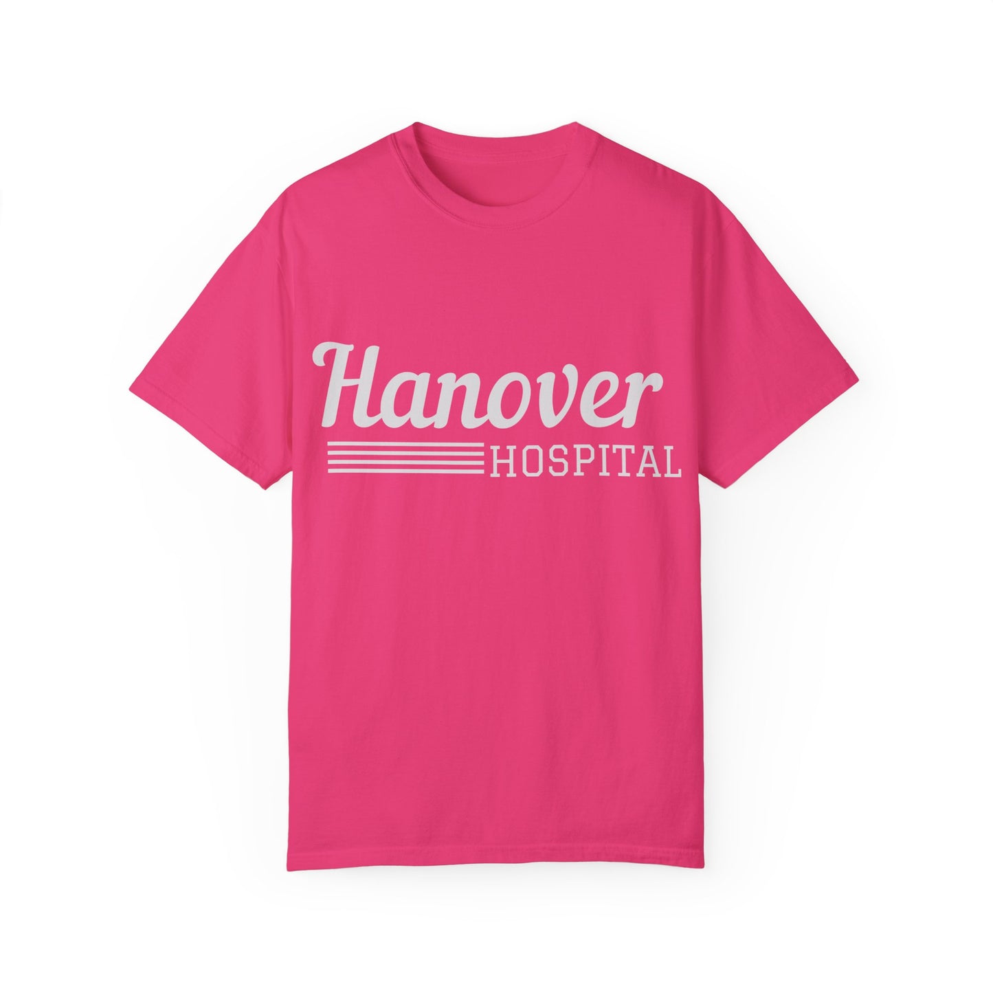 Hanover Hospital Unisex Garment-Dyed T-shirt - Comfortable & Stylish Healthcare Apparel