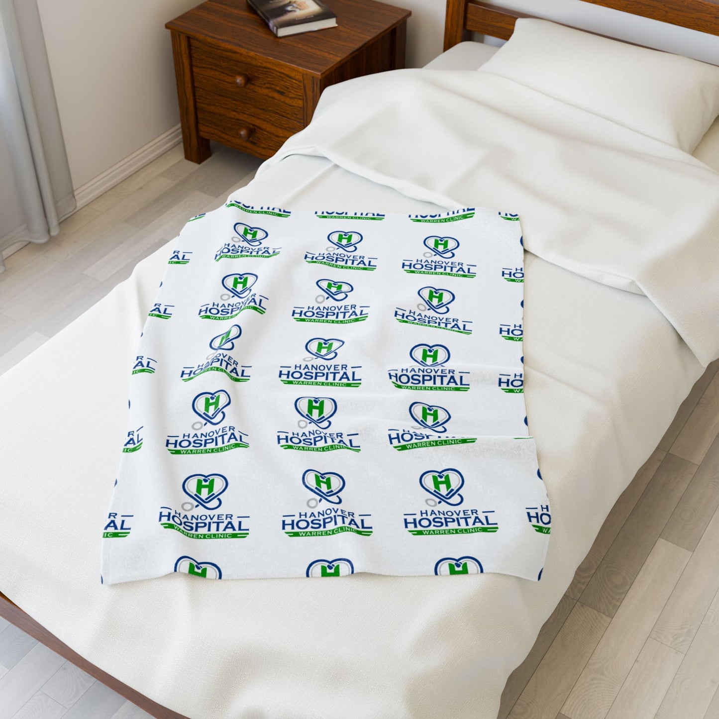 Hanover Hospital Velveteen Plush Blanket – Cozy Care Gift for Healthcare Workers