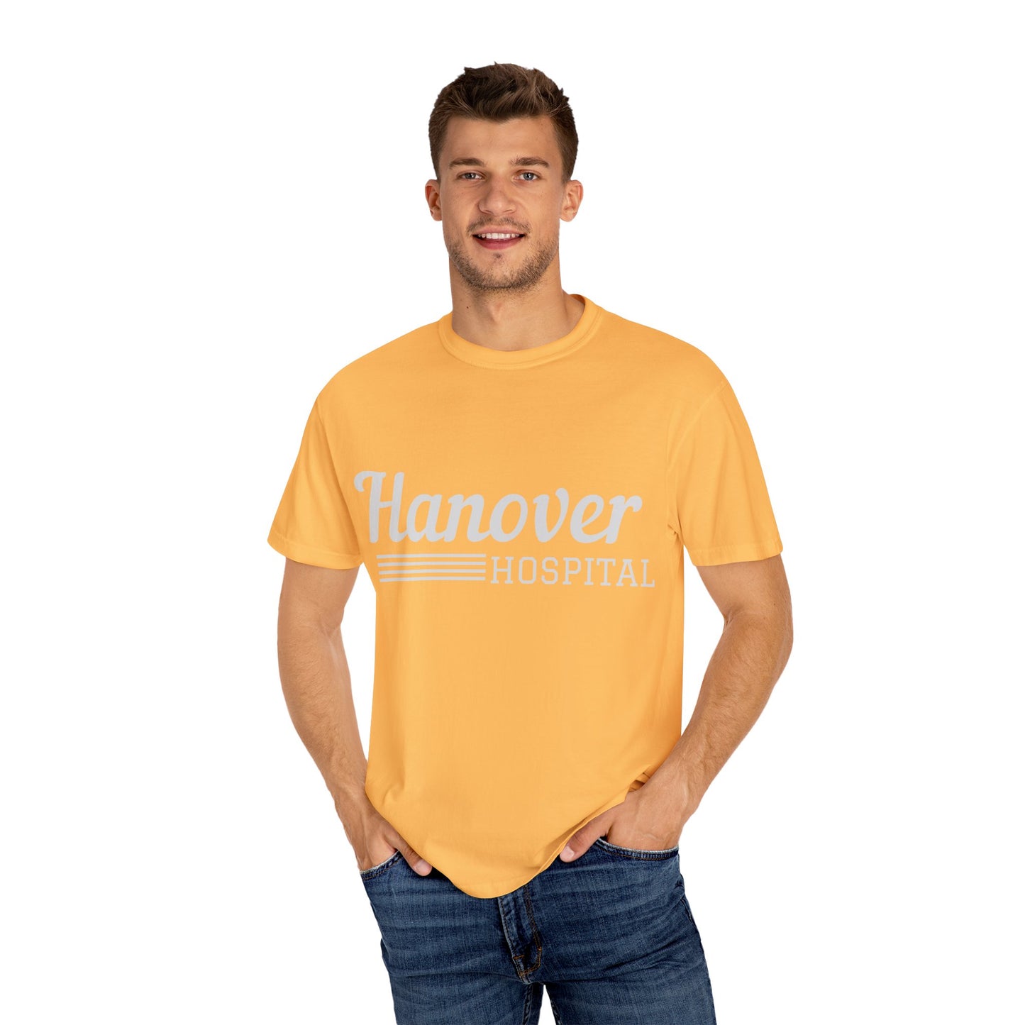 Hanover Hospital Unisex Garment-Dyed T-shirt - Comfortable & Stylish Healthcare Apparel