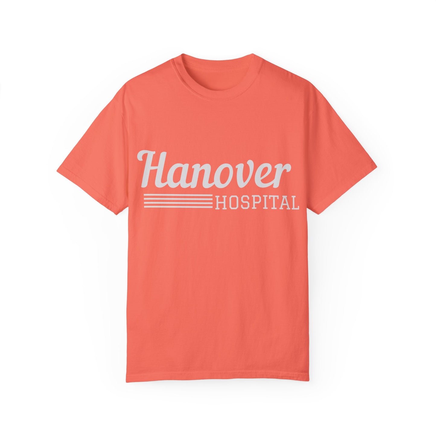 Hanover Hospital Unisex Garment-Dyed T-shirt - Comfortable & Stylish Healthcare Apparel