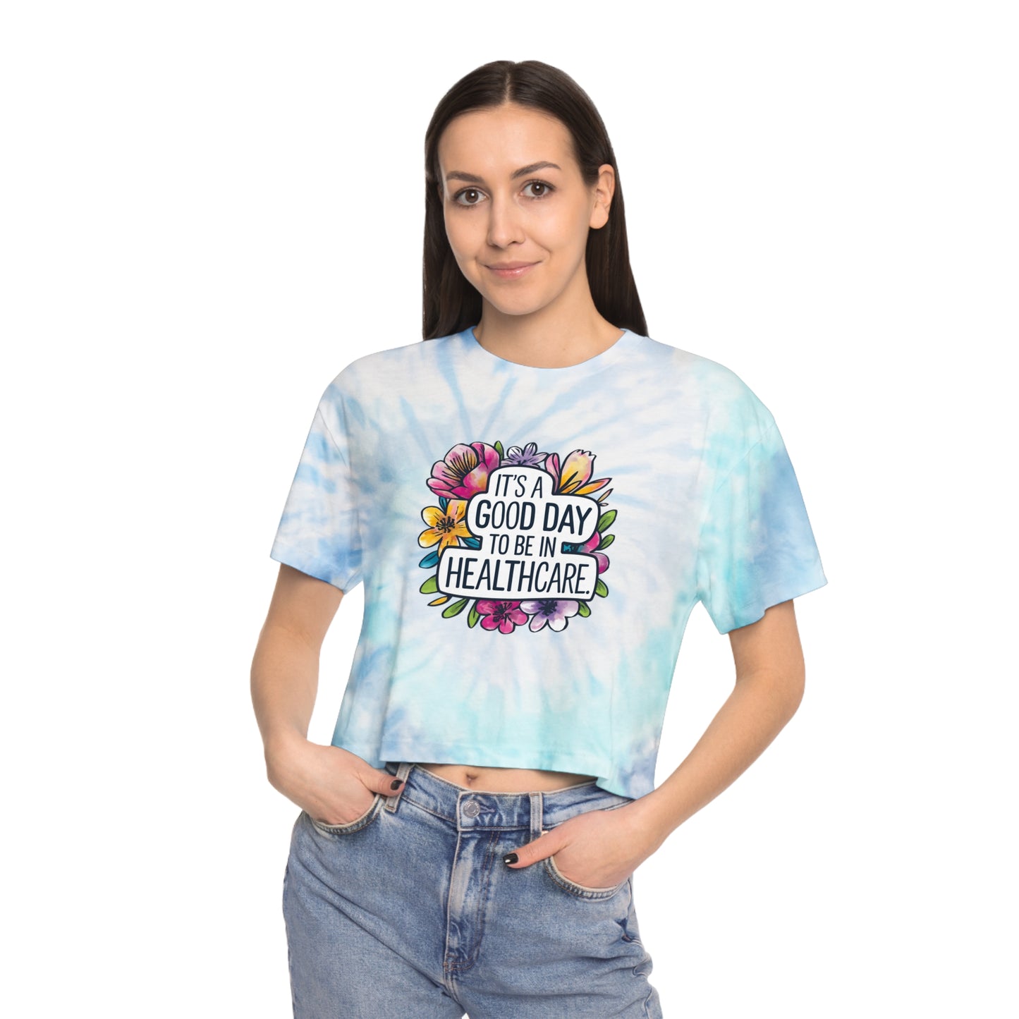Healthcare Appreciation Tie-Dye Crop Tee