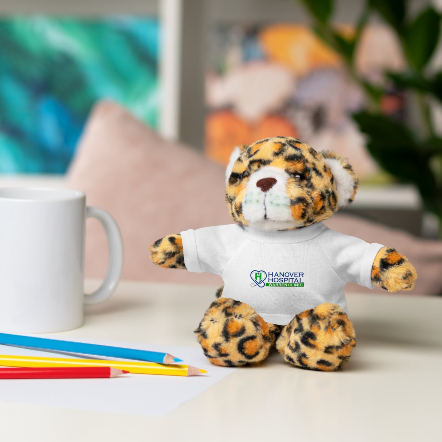 Customizable Stuffed Animal with Hospital Tee - Perfect Gift for Kids and Comfort