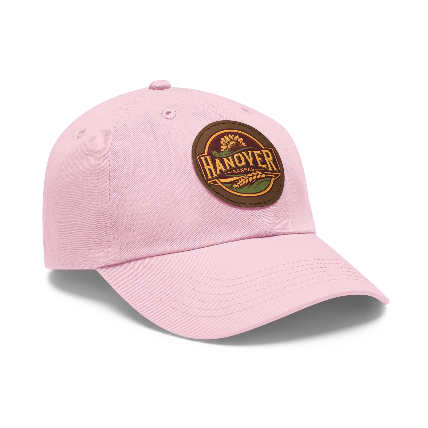 Classic Dad Hat with Hanover Kansas Leather Patch