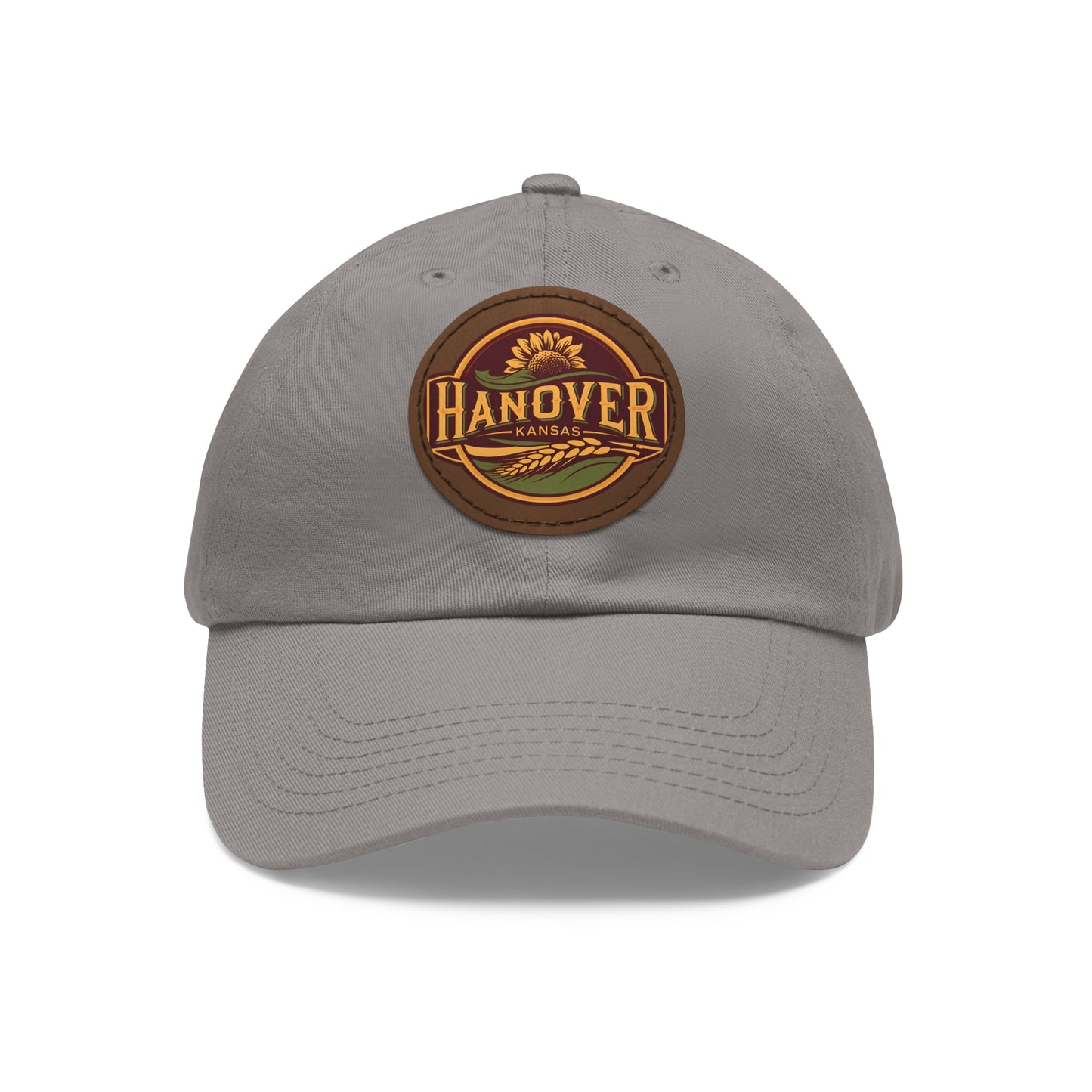 Classic Dad Hat with Hanover Kansas Leather Patch