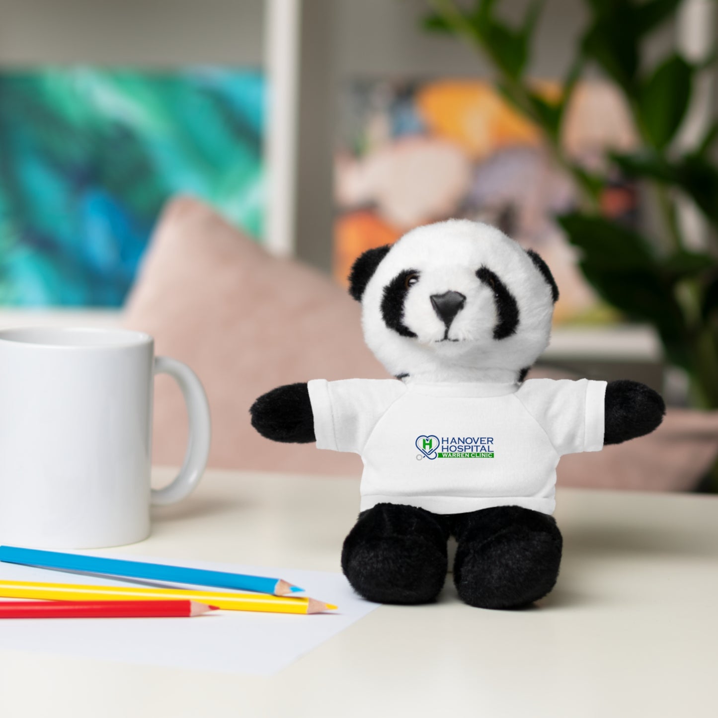 Customizable Stuffed Animal with Hospital Tee - Perfect Gift for Kids and Comfort