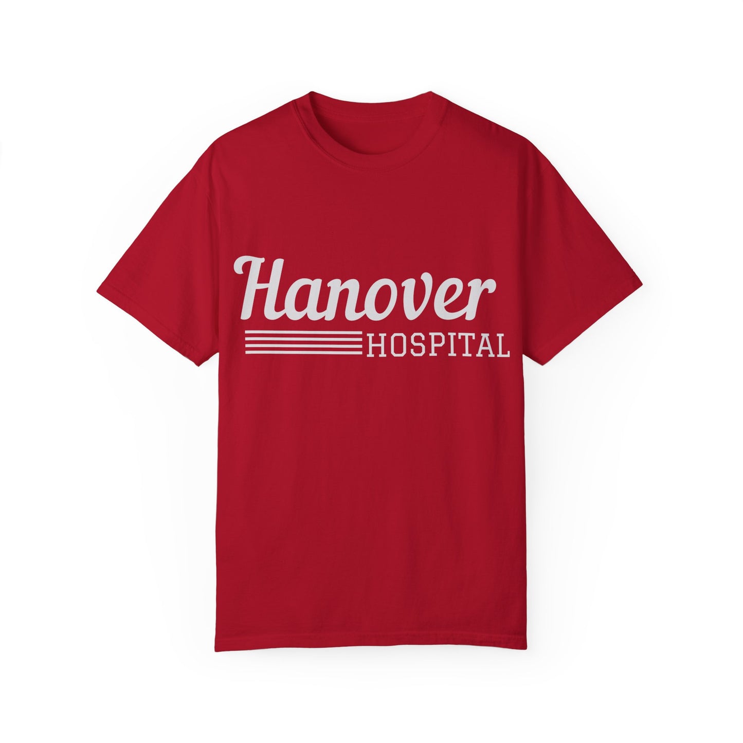 Hanover Hospital Unisex Garment-Dyed T-shirt - Comfortable & Stylish Healthcare Apparel