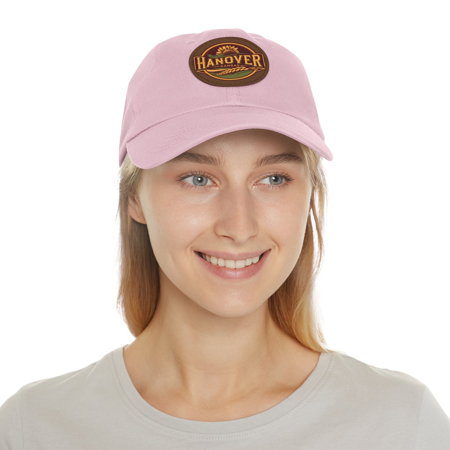 Classic Dad Hat with Hanover Kansas Leather Patch