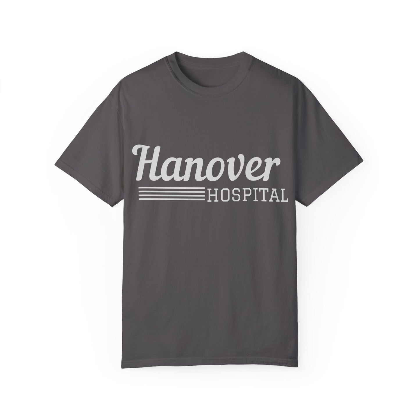 Hanover Hospital Unisex Garment-Dyed T-shirt - Comfortable & Stylish Healthcare Apparel