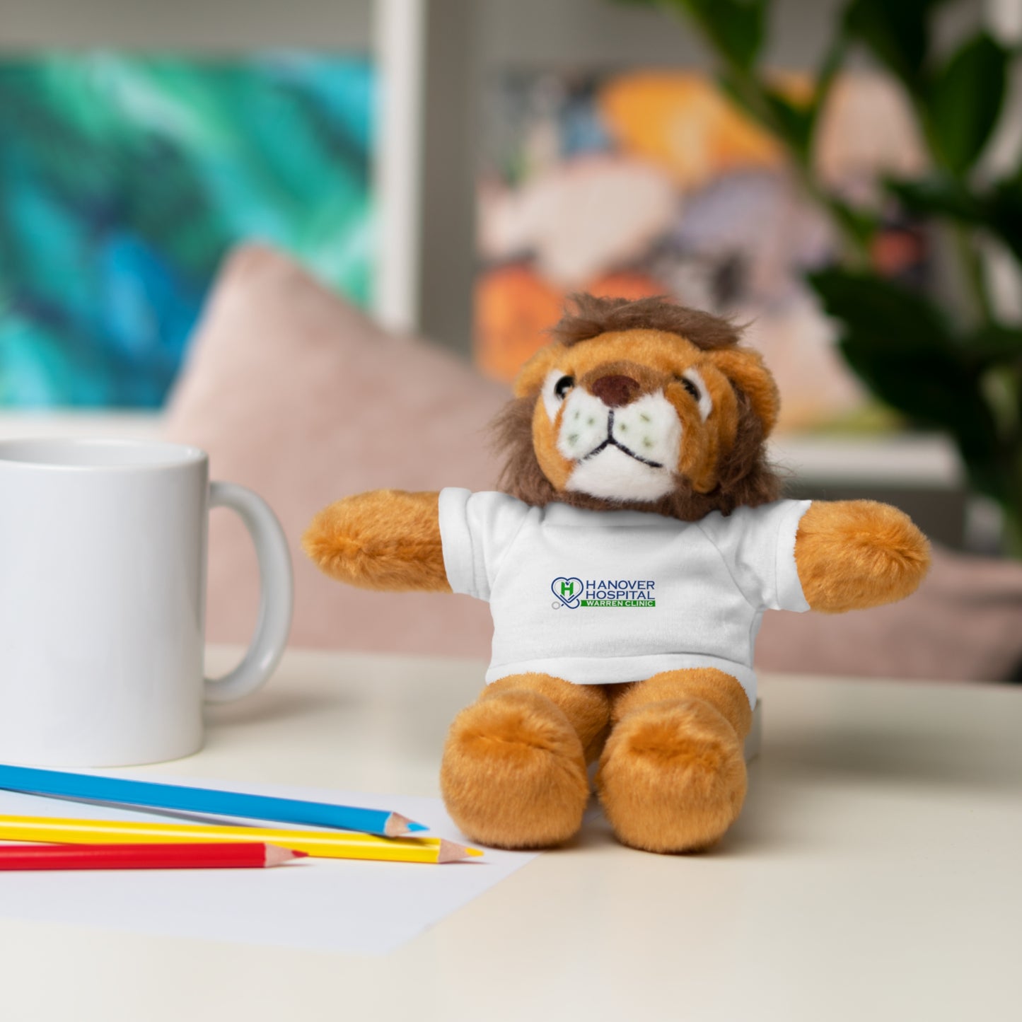 Customizable Stuffed Animal with Hospital Tee - Perfect Gift for Kids and Comfort
