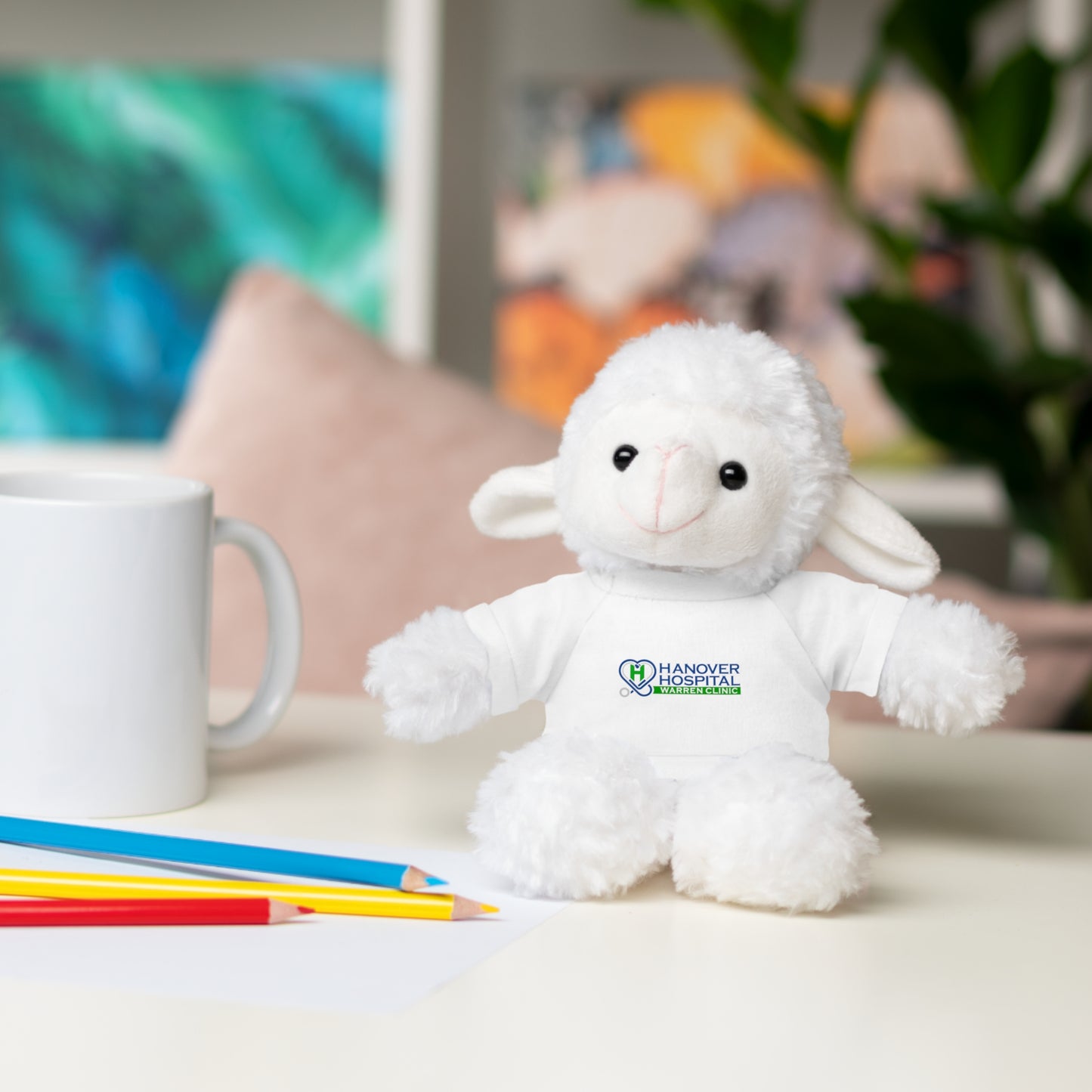 Customizable Stuffed Animal with Hospital Tee - Perfect Gift for Kids and Comfort