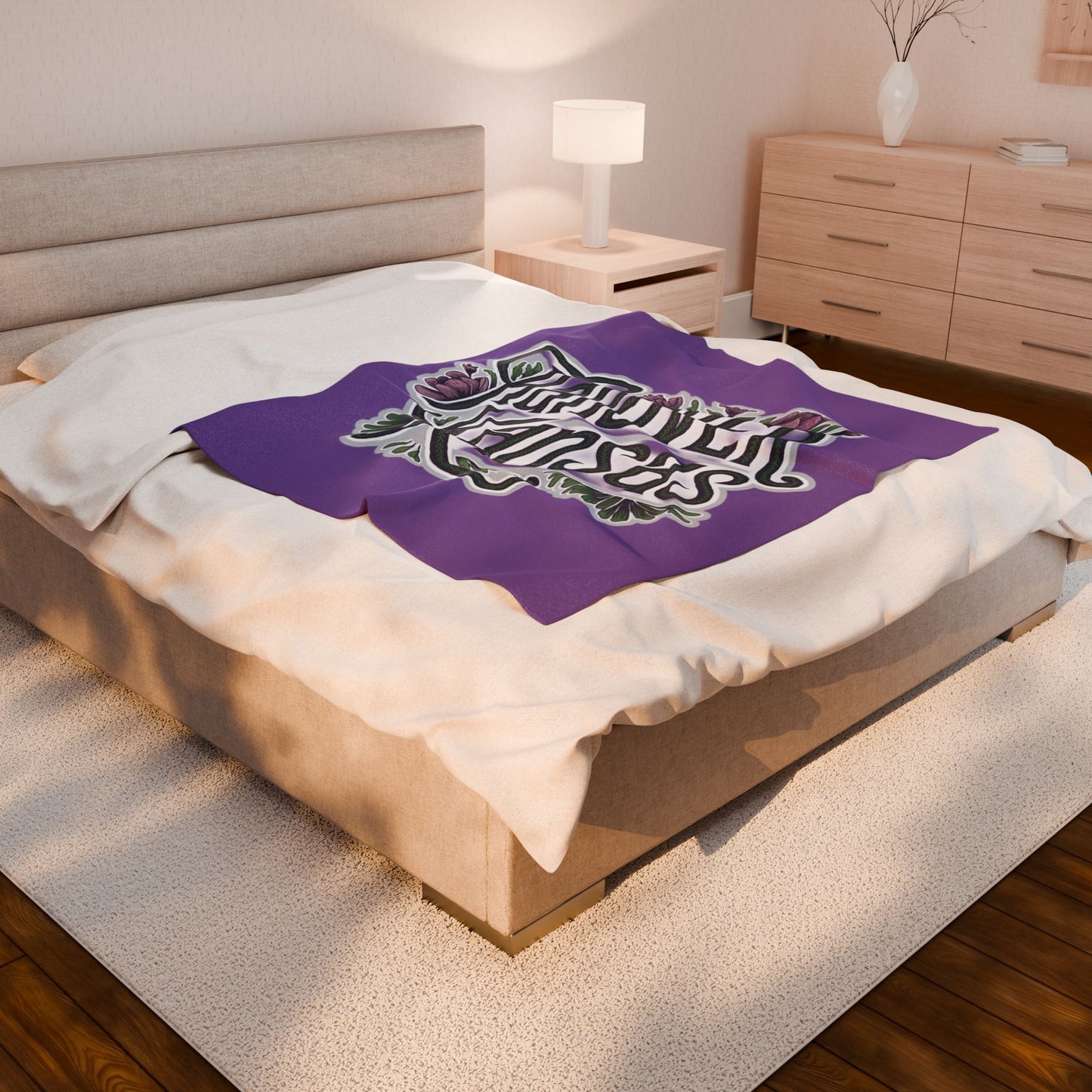 Hanover Kansas Velveteen Plush Blanket - Cozy Home Decor for Comfort and Warmth