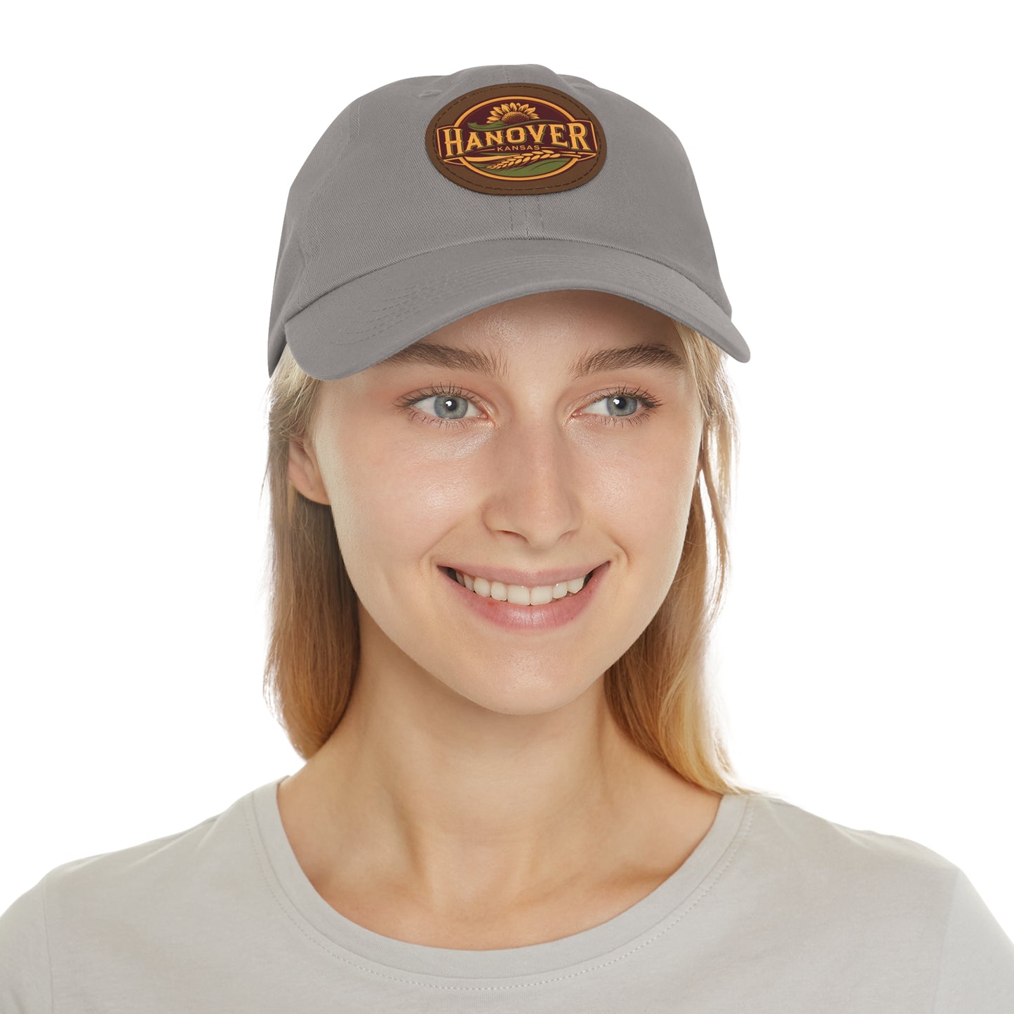 Classic Dad Hat with Hanover Kansas Leather Patch