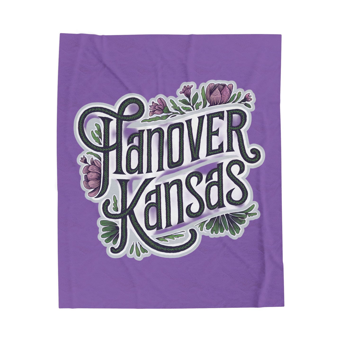 Hanover Kansas Velveteen Plush Blanket - Cozy Home Decor for Comfort and Warmth