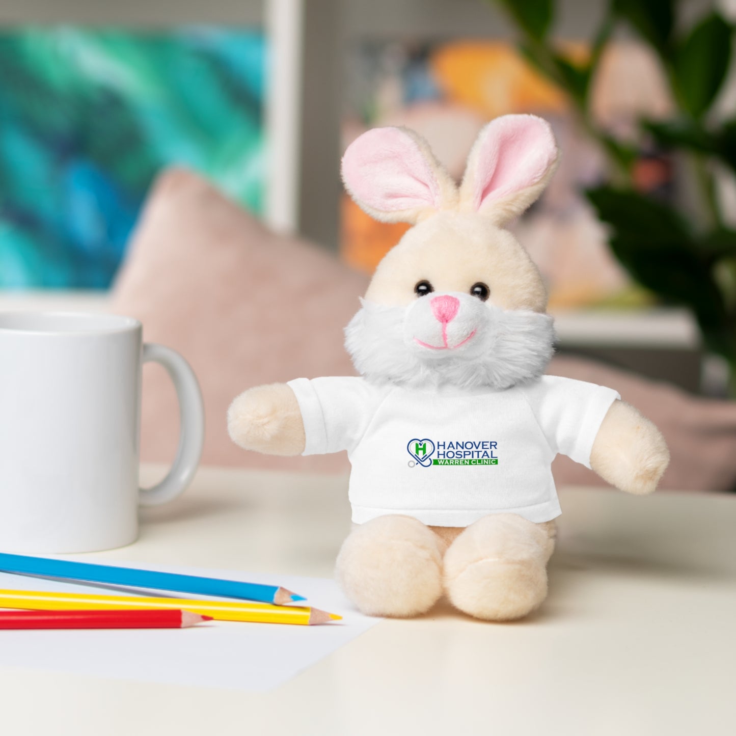 Customizable Stuffed Animal with Hospital Tee - Perfect Gift for Kids and Comfort