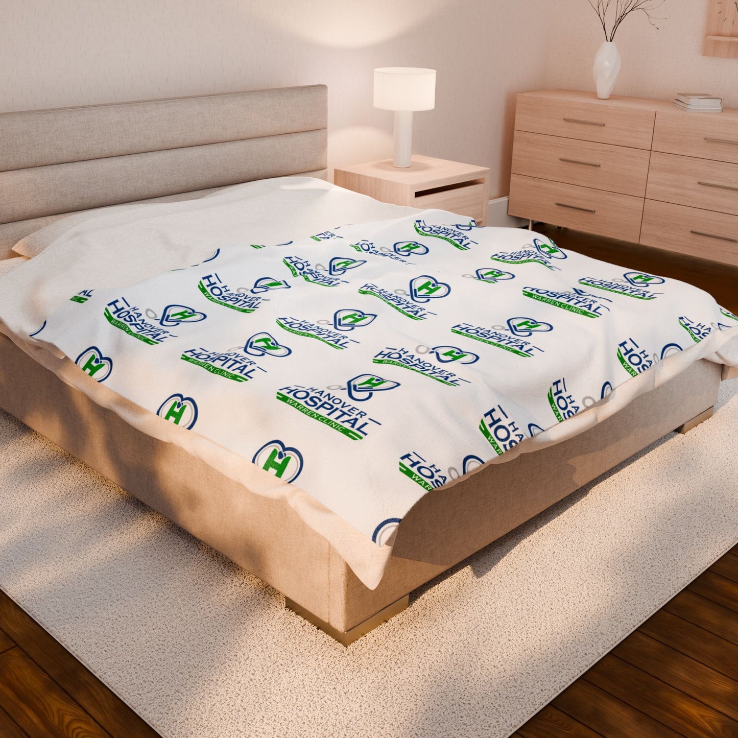 Hanover Hospital Velveteen Plush Blanket – Cozy Care Gift for Healthcare Workers