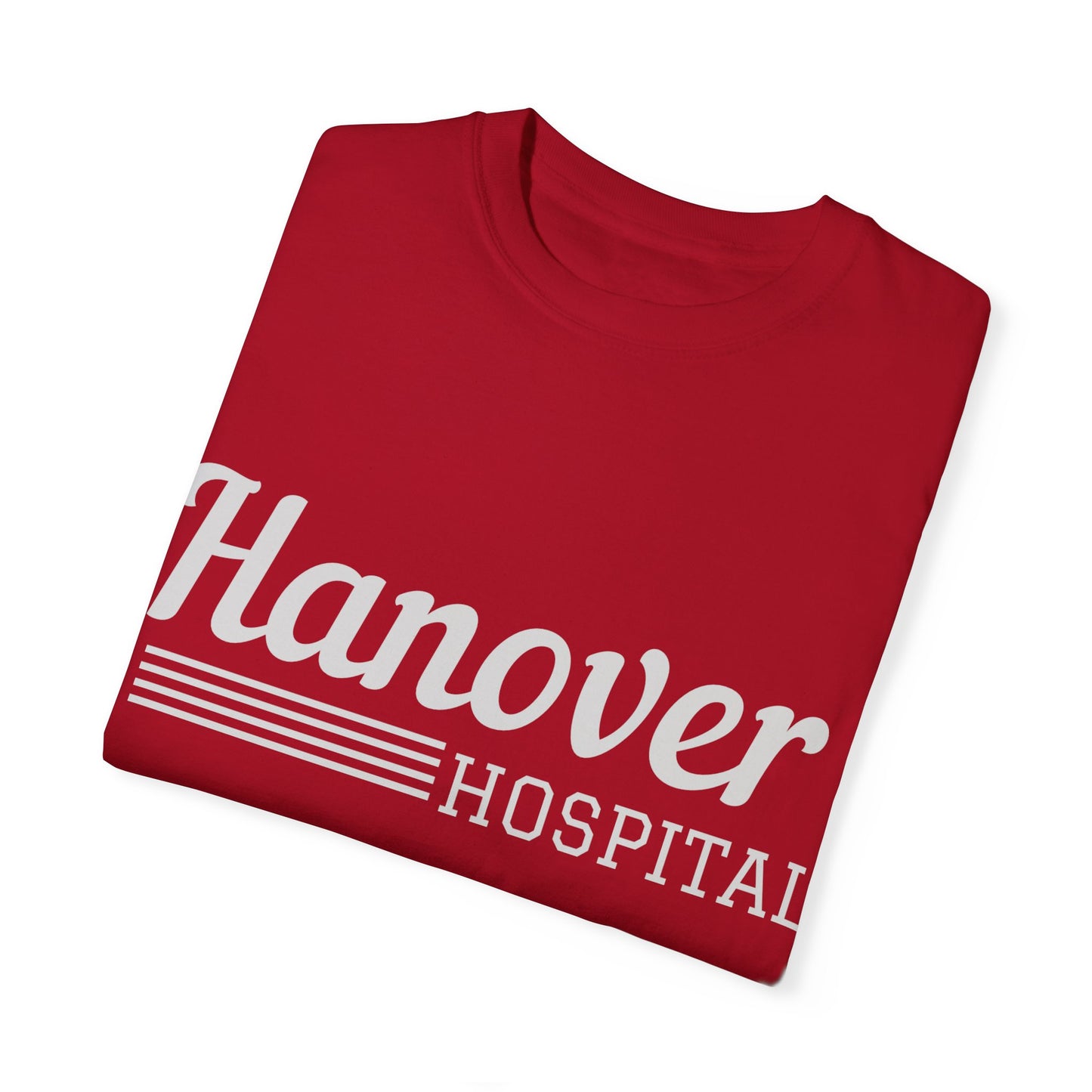 Hanover Hospital Unisex Garment-Dyed T-shirt - Comfortable & Stylish Healthcare Apparel