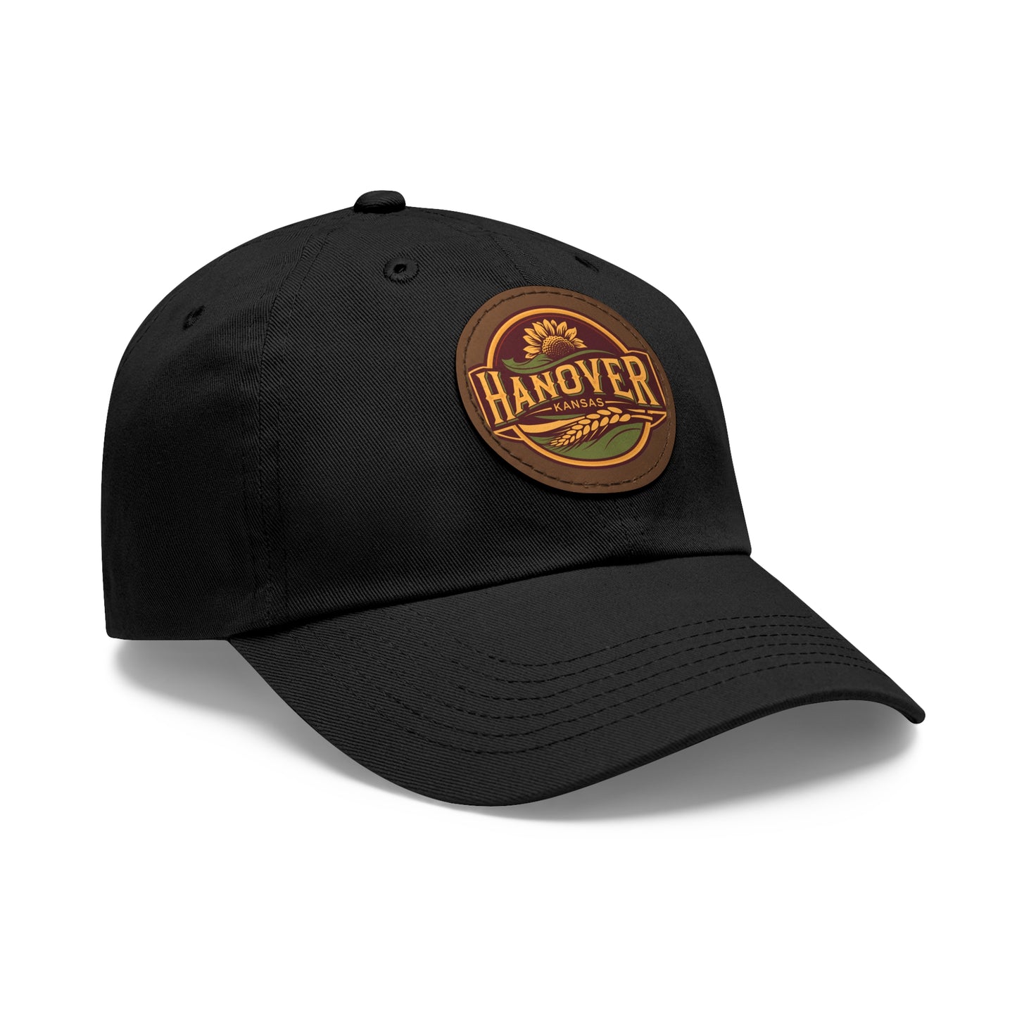 Classic Dad Hat with Hanover Kansas Leather Patch