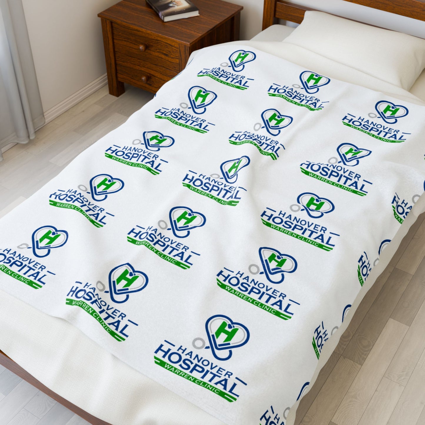 Hanover Hospital Velveteen Plush Blanket – Cozy Care Gift for Healthcare Workers