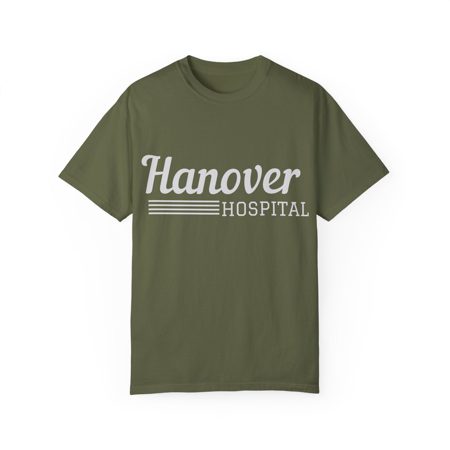 Hanover Hospital Unisex Garment-Dyed T-shirt - Comfortable & Stylish Healthcare Apparel