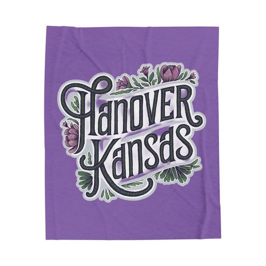 Hanover Kansas Velveteen Plush Blanket - Cozy Home Decor for Comfort and Warmth